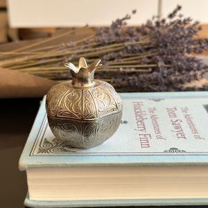 Pomegranate Metal Trinket Box